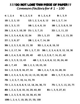 COMMON NUMBER .